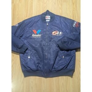 Chase Authentics Mens Mark Martin Valvoline Roush Racing NASCAR Bomber Blue Lrg